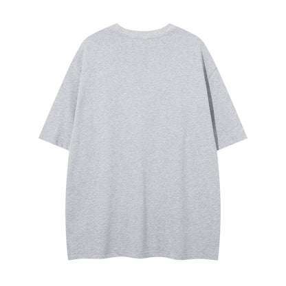 𝕃oose 𝔽it ☞𝟤𝟢𝟤𝟧 ☜美式復古圖章印花圓領男女中性 T-Shirt寬版上衣A-6