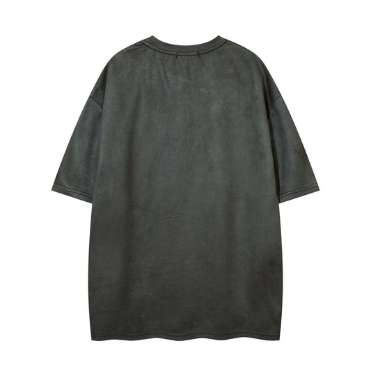 𝕃oose 𝔽it ☞𝟤𝟢𝟤𝟧 ☜美式復古骷髏骨架設計感男女中性 T-Shirt寬版上衣 JK61