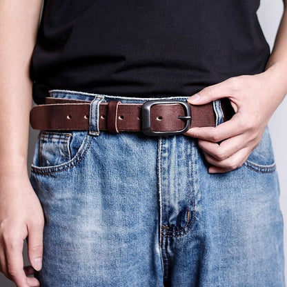 𝗕𝗘𝗟𝗧 復古男款合金扣真皮簡約真皮腰帶 	 878