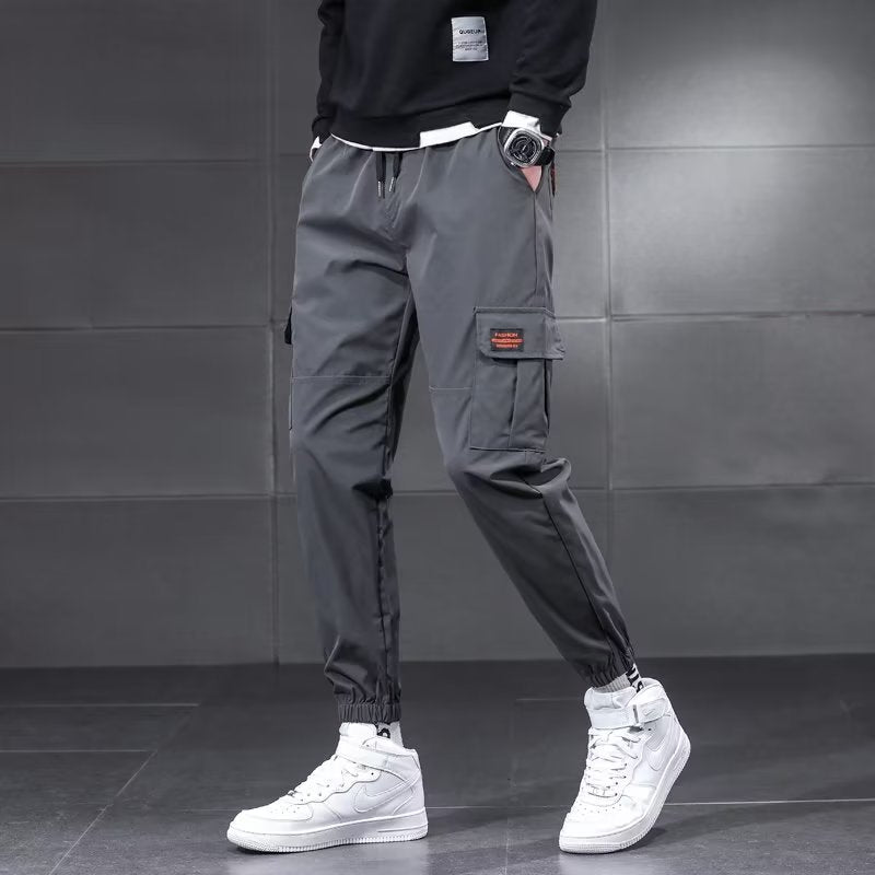 𖥟 𝔽𝕦𝕤𝕚𝕠𝕟 𝔽𝕠𝕔𝕦𝕤 ▓ 𝖜𝖔𝖗𝖐 𝖈𝖑𝖔𝖙𝖍𝖊𝖘 𖢘工裝褲春季薄款寬鬆大碼休閒褲潮牌時尚束腳褲 D-09