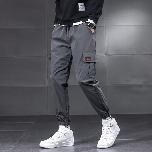 𖥟 𝔽𝕦𝕤𝕚𝕠𝕟 𝔽𝕠𝕔𝕦𝕤 ▓ 𝖜𝖔𝖗𝖐 𝖈𝖑𝖔𝖙𝖍𝖊𝖘 𖢘工裝褲春季薄款寬鬆大碼休閒褲潮牌時尚束腳褲 D-09