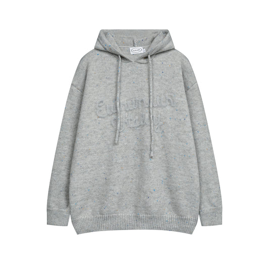 ⓀⓃⒾⓉ𒉽2025秋冬復古慵懶百搭連帽針織 M-12