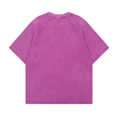 𝕃oose 𝔽it ☞𝟤𝟢𝟤𝟧 ☜美式復古人像印花圓領寬版上衣T-82