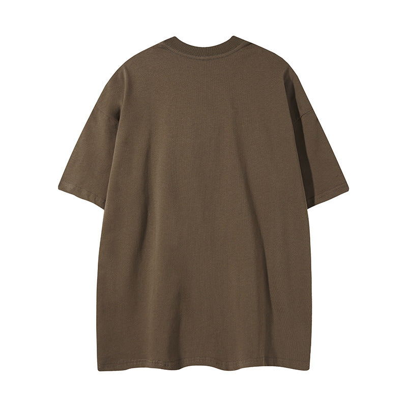 𝕃oose 𝔽it ☞𝟤𝟢𝟤𝟧 ☜美式復古印花字母寬版上衣F-82