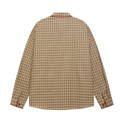 𝔼mbro 𝕊hirt𒉽2025秋冬兔子刺繡寬鬆襯衫N-8