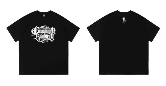 𝔽𝕦𝕤𝕚𝕠𝕟 𝔽𝕠𝕔𝕦𝕤 -ᴄʜɪᴄᴀɴᴏ♠︎悍匪♠︎Lorna Shore Rocker  Short Sleeve Cotton T Shirt 短袖