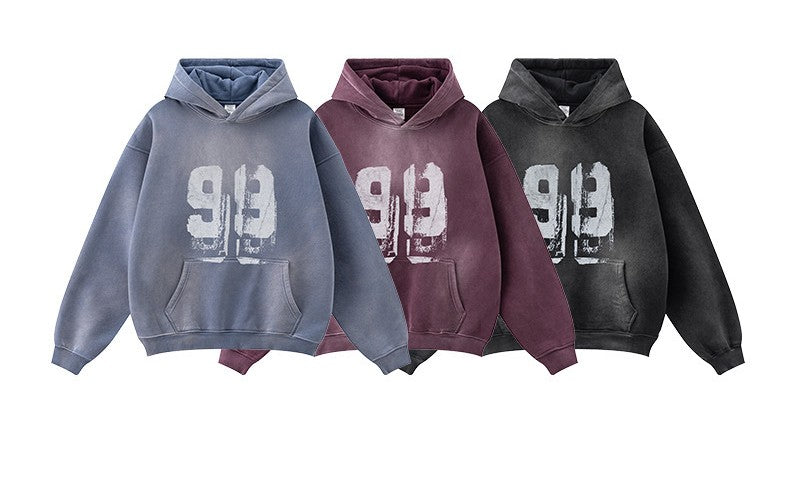 ♛𝔽𝕦𝕤𝕚𝕠𝕟 𝔽𝕠𝕔𝕦𝕤 ♛2025秋冬高磅復古水洗印花大學T B-03