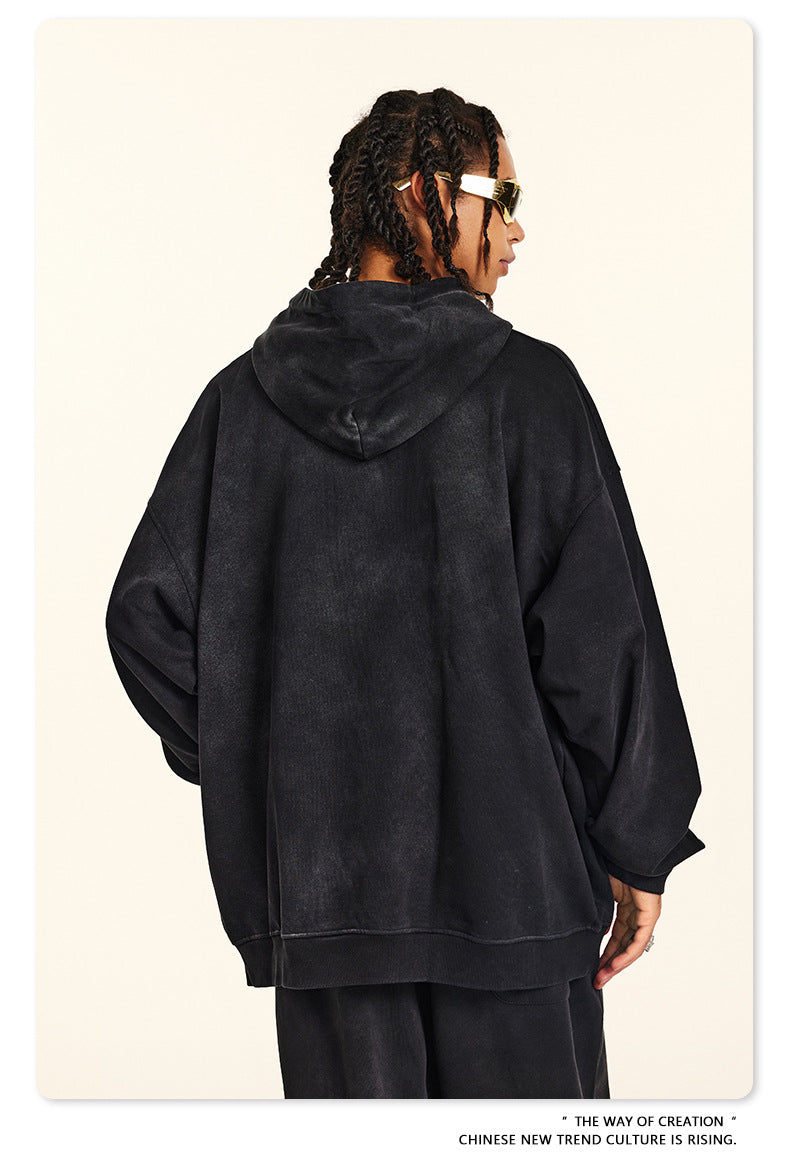 ♛𝔽𝕦𝕤𝕚𝕠𝕟 𝔽𝕠𝕔𝕦𝕤 ♛2025秋冬高磅復古水洗印花帽T 531