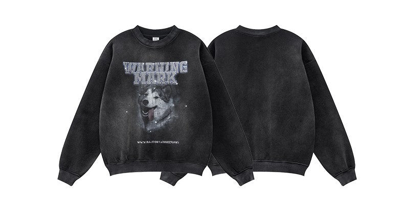 ♛𝔽𝕦𝕤𝕚𝕠𝕟 𝔽𝕠𝕔𝕦𝕤 ♛2025秋冬高磅復古水洗印花帽T B-83