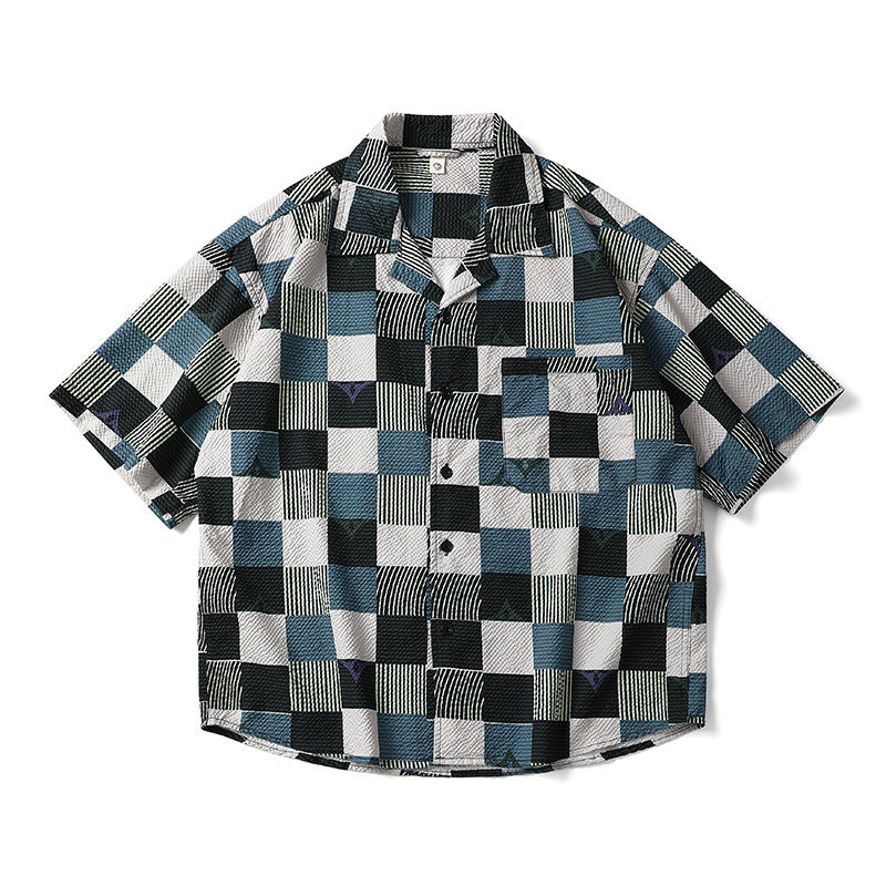 𝕃oose 𝔽it ☞𝟤𝟢𝟤𝟧 ☜日式古著民族風休閒寬鬆襯衫	 PZ-0