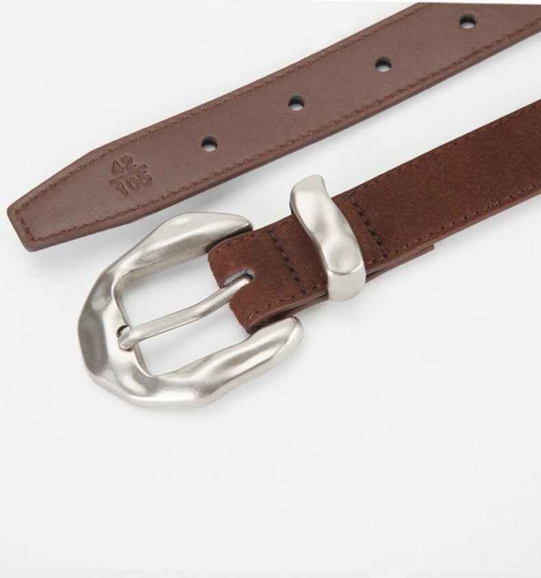 𝗕𝗘𝗟𝗧復古女款合金扣真皮簡約腰帶款 32