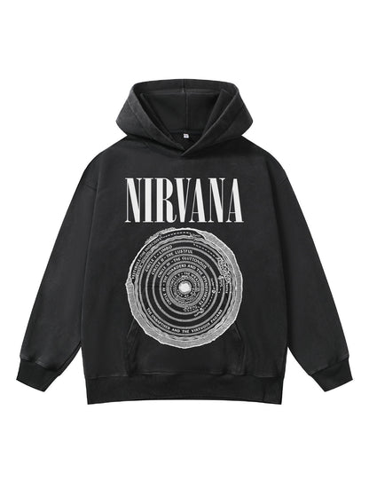 ♛𝔽𝕦𝕤𝕚𝕠𝕟 𝔽𝕠𝕔𝕦𝕤 ♛410G重磅水洗美式復古落肩連帽大學T  FZ-09