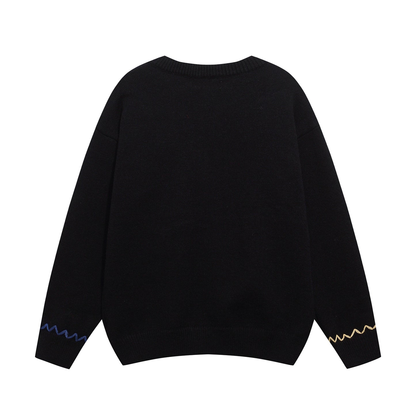 ⓀⓃⒾⓉ𒉽2025秋冬小熊刺繡圓領針織外套 K-98