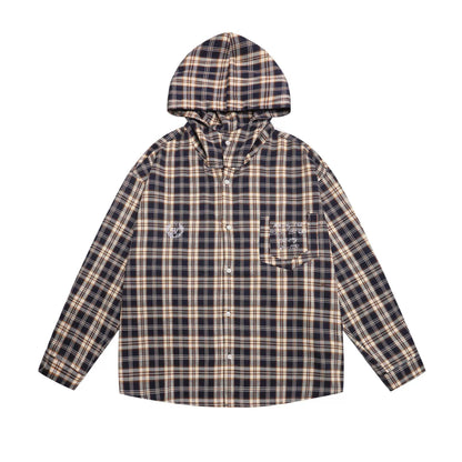 𝔼mbro 𝕊hirt𒉽2025秋冬字母刺繡連帽襯衫MC-7