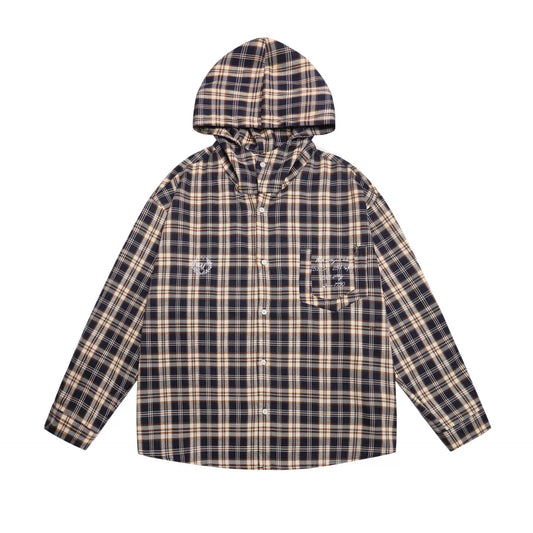 𝔼mbro 𝕊hirt𒉽2025秋冬字母刺繡連帽襯衫MC-7