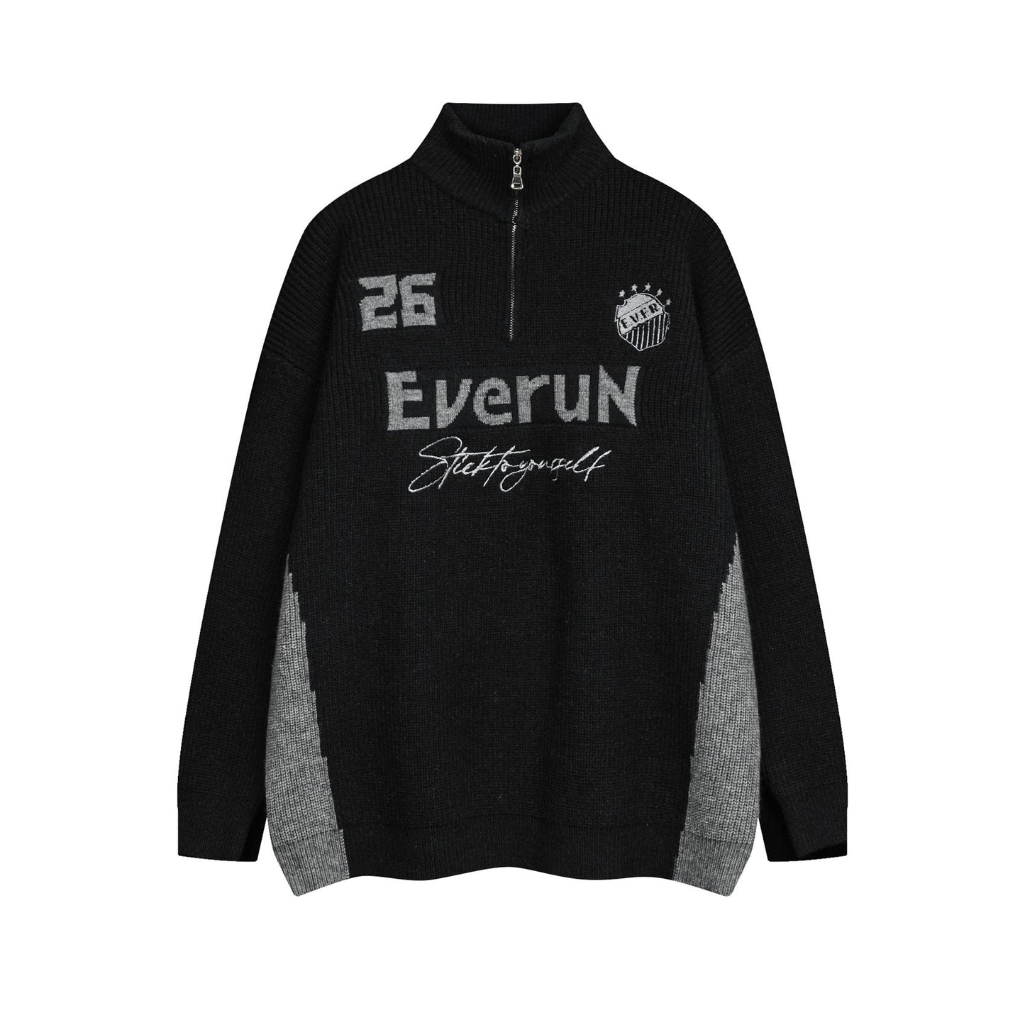 ⓀⓃⒾⓉ𒉽2025秋冬復古半高領運動風針織 M-13