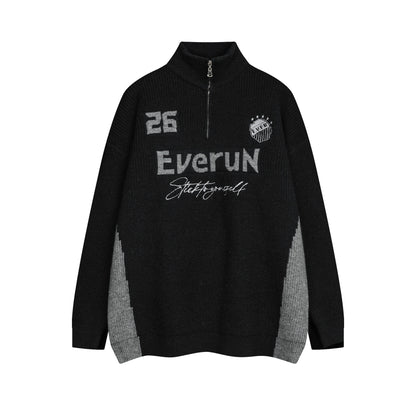 ⓀⓃⒾⓉ𒉽2025秋冬復古半高領運動風針織 M-13