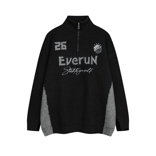 ⓀⓃⒾⓉ𒉽2025秋冬復古半高領運動風針織 M-13