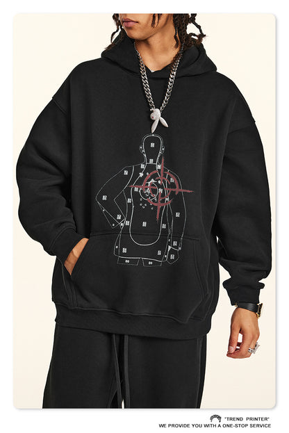 ♛𝔽𝕦𝕤𝕚𝕠𝕟 𝔽𝕠𝕔𝕦𝕤 ♛2025秋冬重磅復古水洗印花帽T B-35