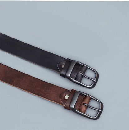 𝗕𝗘𝗟𝗧 復古男款合金扣真皮簡約真皮腰帶 	 878