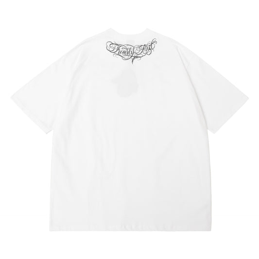 𝔽𝕦𝕤𝕚𝕠𝕟 𝔽𝕠𝕔𝕦𝕤 -ᴄʜɪᴄᴀɴᴏ♠︎悍匪♠︎2025新款奇卡诺chicano男大碼纯棉280克重磅花體字嘻哈hiphop短袖