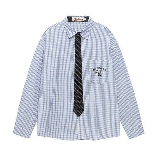 𝔼mbro 𝕊hirt𒉽2025秋冬領帶系列簡約襯衫外套IN-28