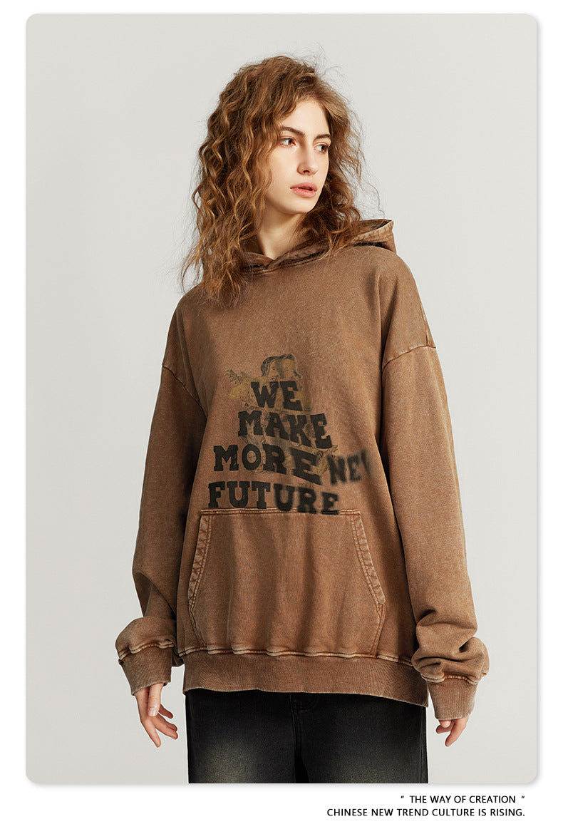 ♛𝔽𝕦𝕤𝕚𝕠𝕟 𝔽𝕠𝕔𝕦𝕤 ♛2025秋冬重磅硬挺水洗印花帽T G-15