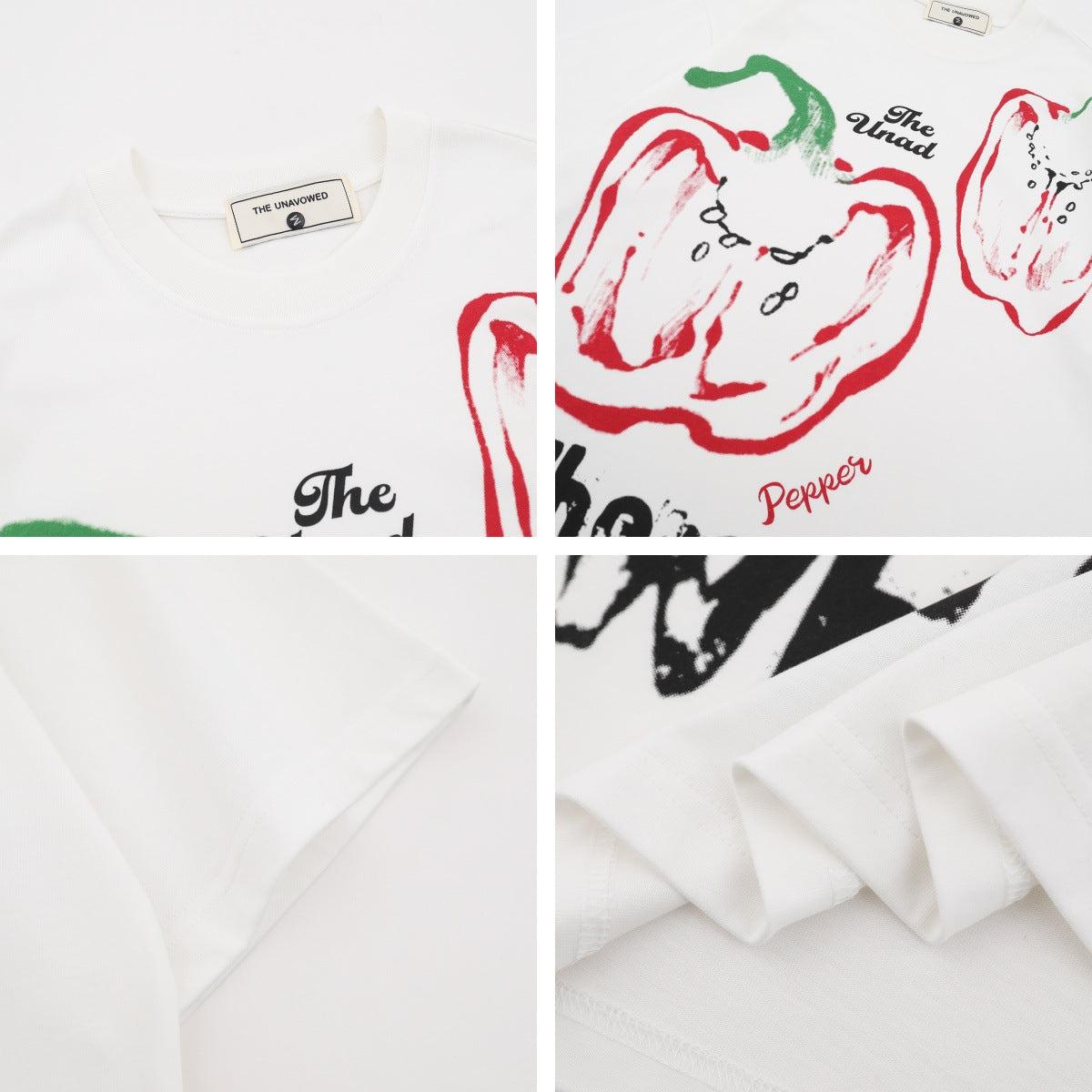 𝕃oose 𝔽it ☞𝟤𝟢𝟤𝟧 ☜美式復古抽象印花圓領寬版上衣T-46