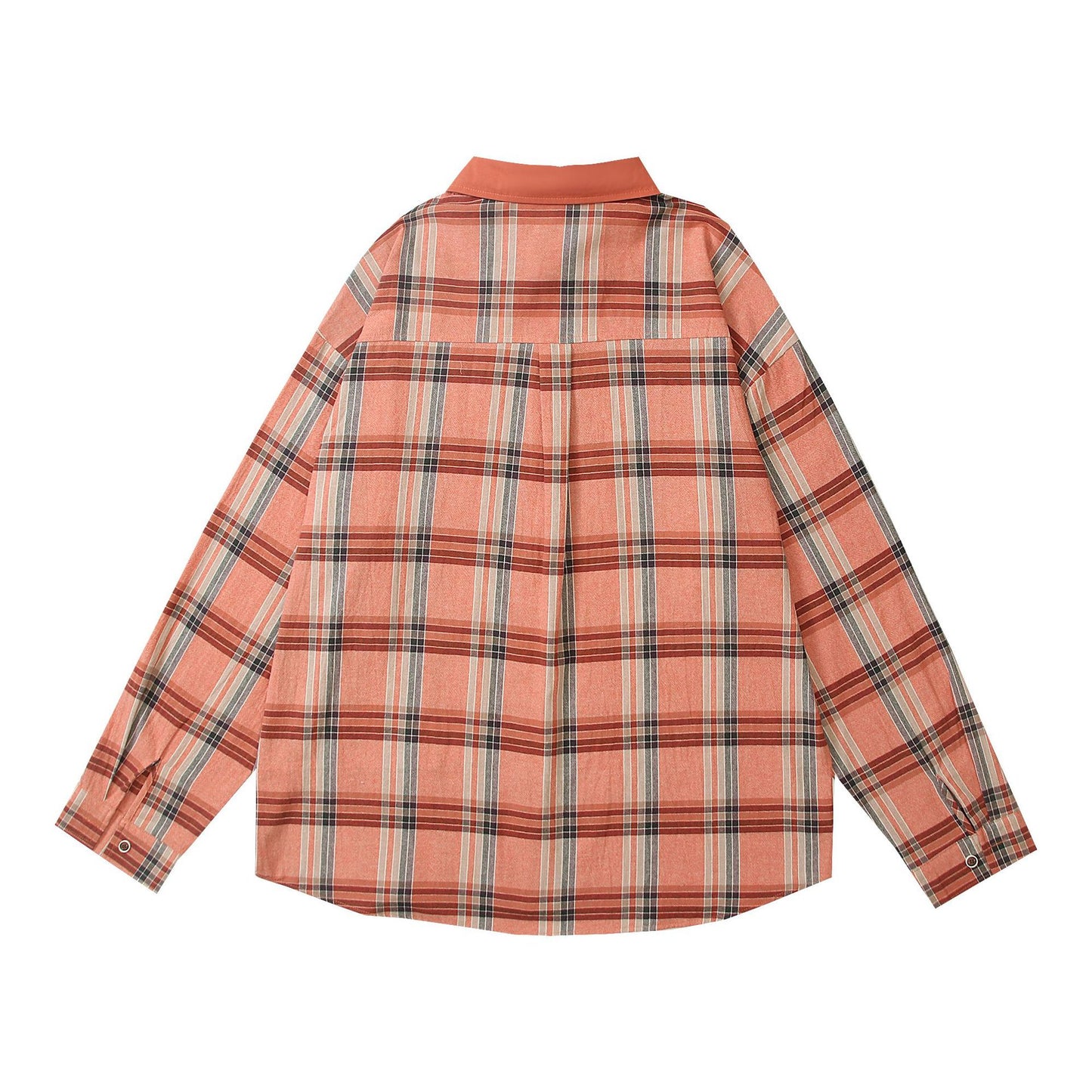 𝔼mbro 𝕊hirt𒉽2025秋冬可愛圖案刺繡寬鬆襯衫外套 C-92