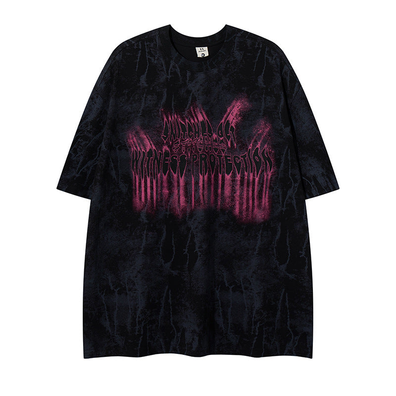 𝕃oose 𝔽it ☞𝟤𝟢𝟤𝟧 ☜美式復古設計感字母風格男女中性 T-Shirt寬版上衣 YL28