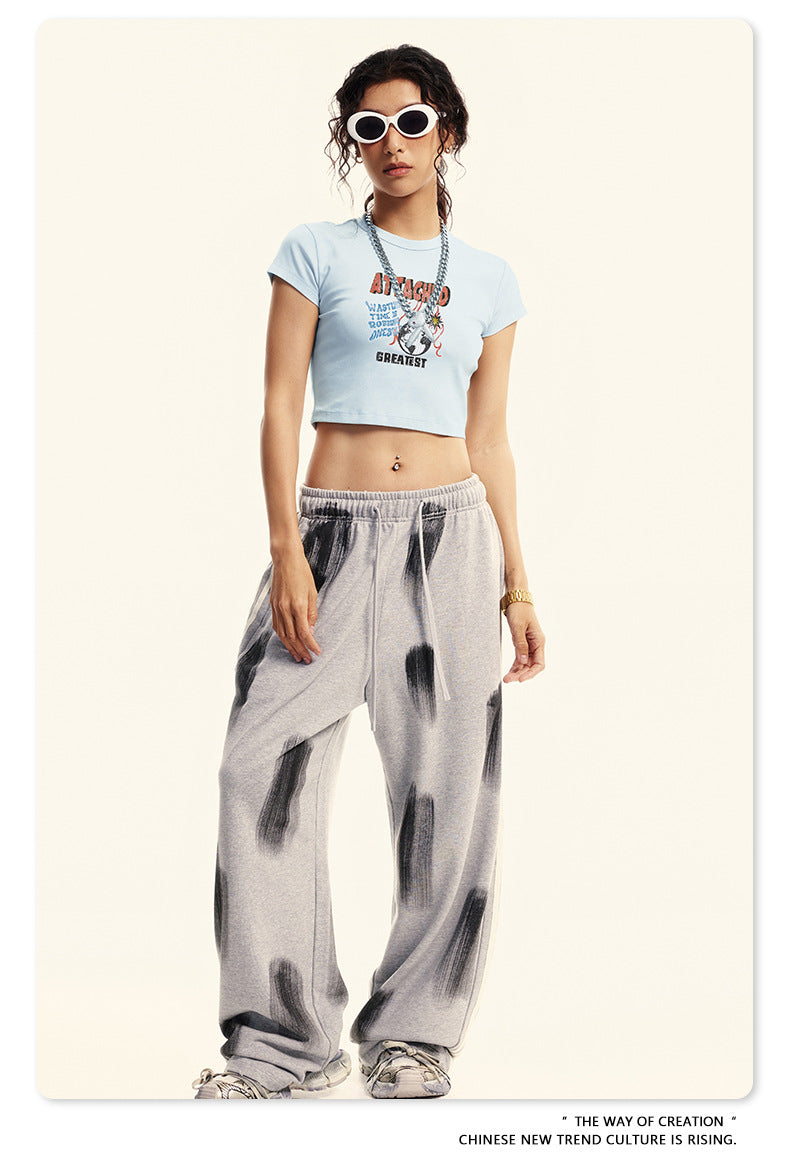 Fierce & Fitted 美式夏季修身字母印花辣妹短版上衣89 復古藍