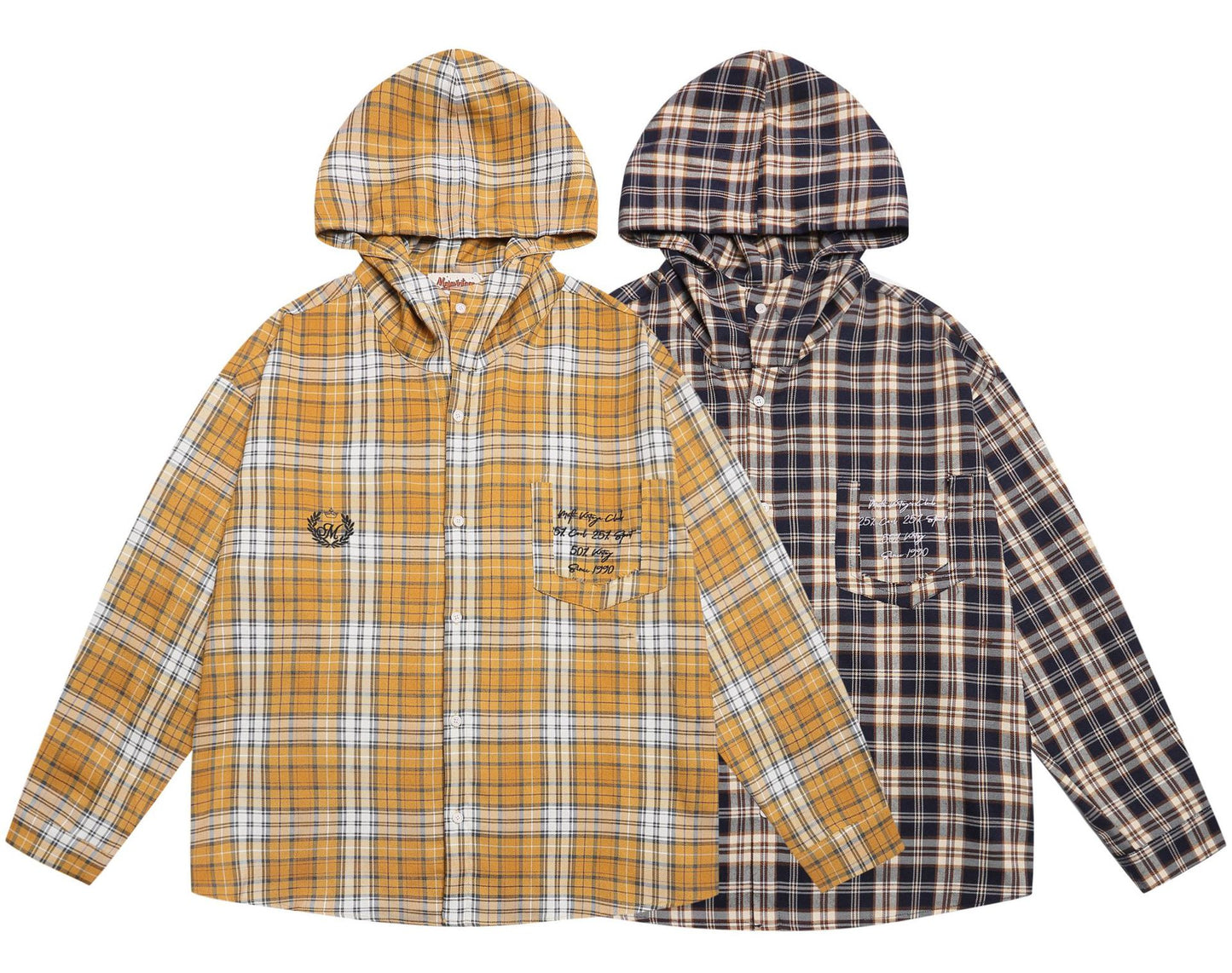 𝔼mbro 𝕊hirt𒉽2025秋冬字母刺繡連帽襯衫MC-7