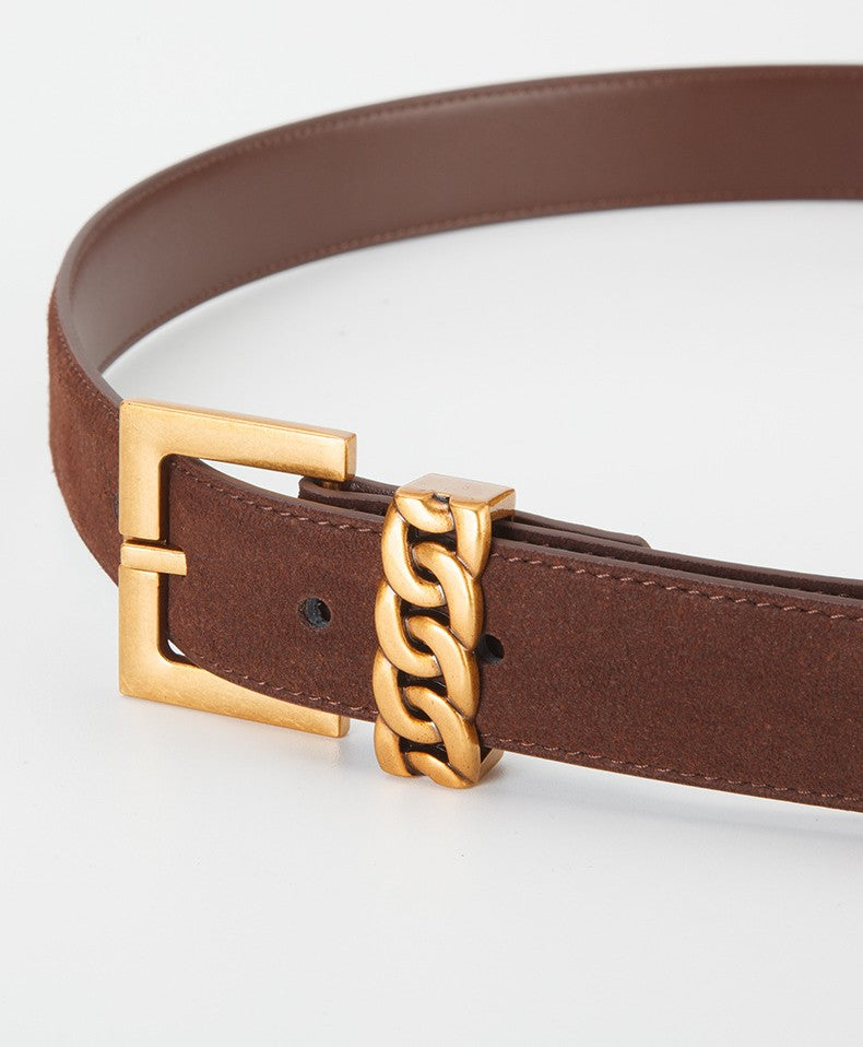 𝗕𝗘𝗟𝗧復古女款合金扣真皮簡約腰帶款 11