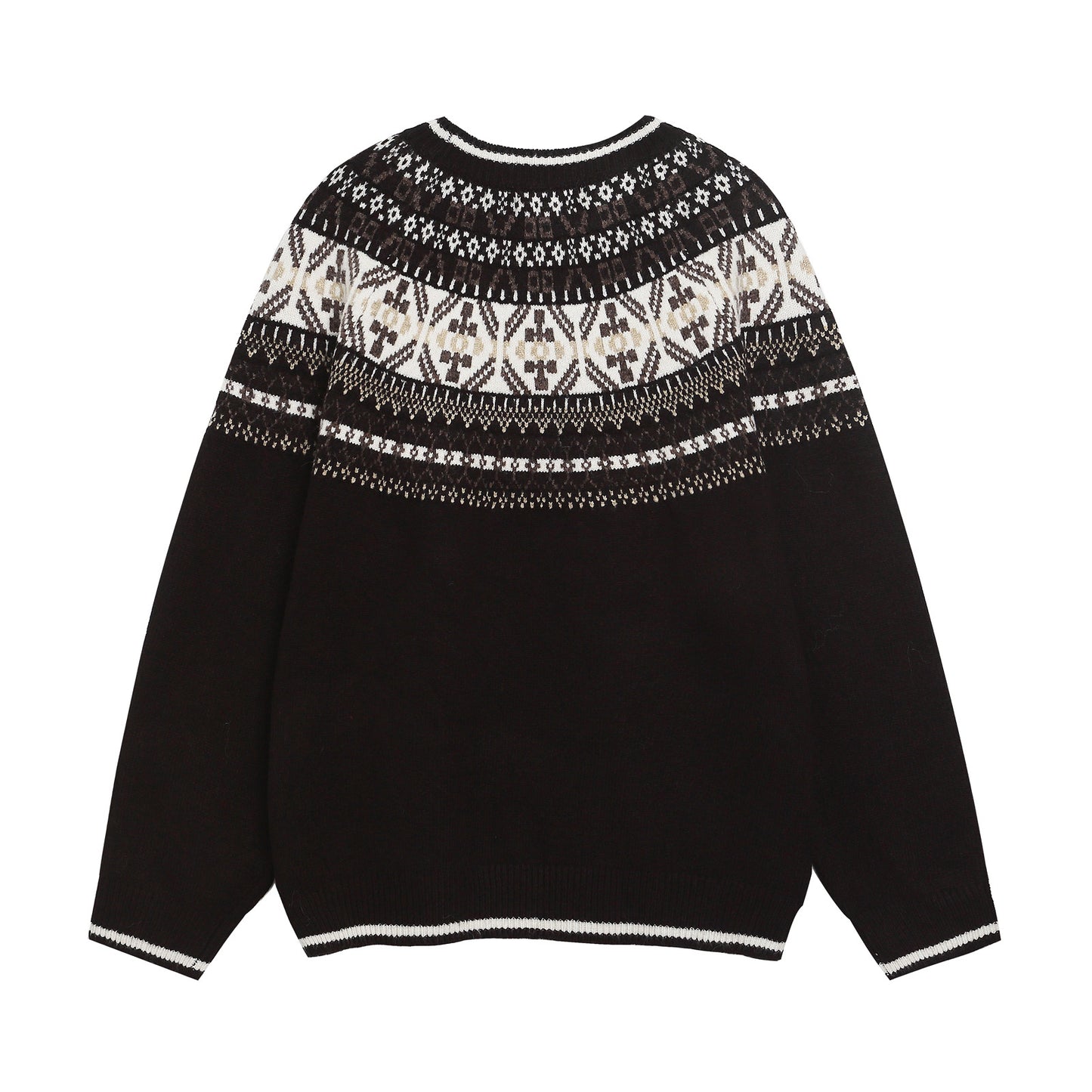 ⓀⓃⒾⓉ𒉽2025秋冬民族風圓領針織 K-70