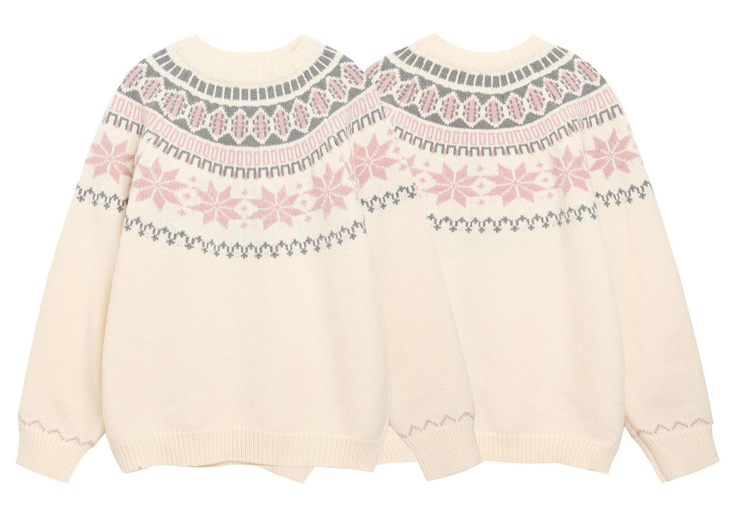 ⓀⓃⒾⓉ𒉽2025秋冬民族風圓領針織 K-75