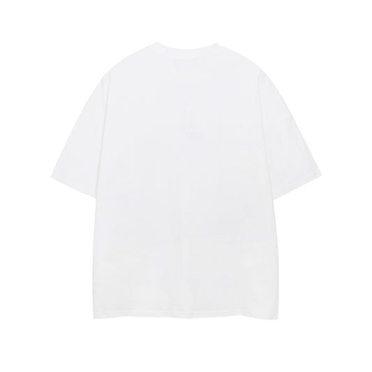 𝕃oose 𝔽it ☞𝟤𝟢𝟤𝟧 ☜美式復古印花字母圓領寬版上衣MT-1