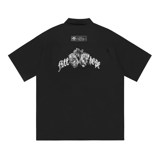 CW 小丑繡花工裝襯衫