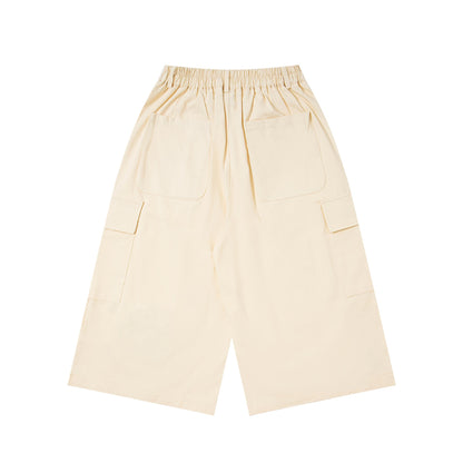 𖥟𝕽𝖊𝖑𝖆𝖝𝖊𝖉 𝖋𝖎𝖙  ☞美式復古卡通刺繡七分褲M-23