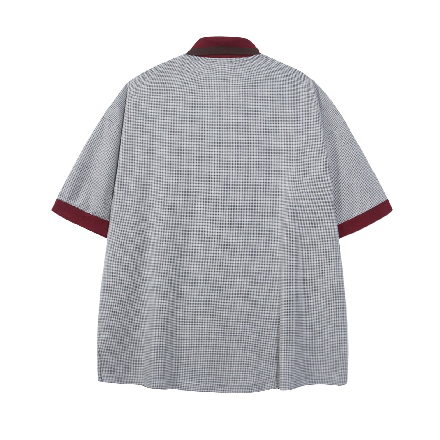 Polo Shirt𒉽美式復古刺繡字母翻領POLO衫IN-31