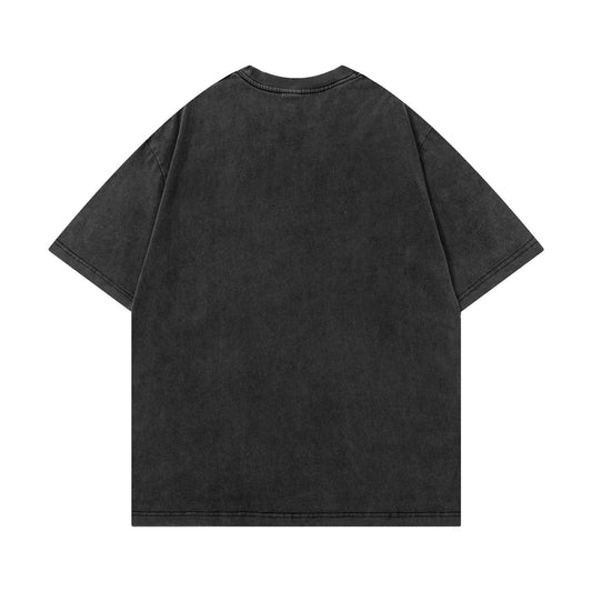 𝕃oose 𝔽it ☞𝟤𝟢𝟤𝟧 ☜美式復古趣味人像字母印花 男女中性 T-Shirt寬版上衣 L-06