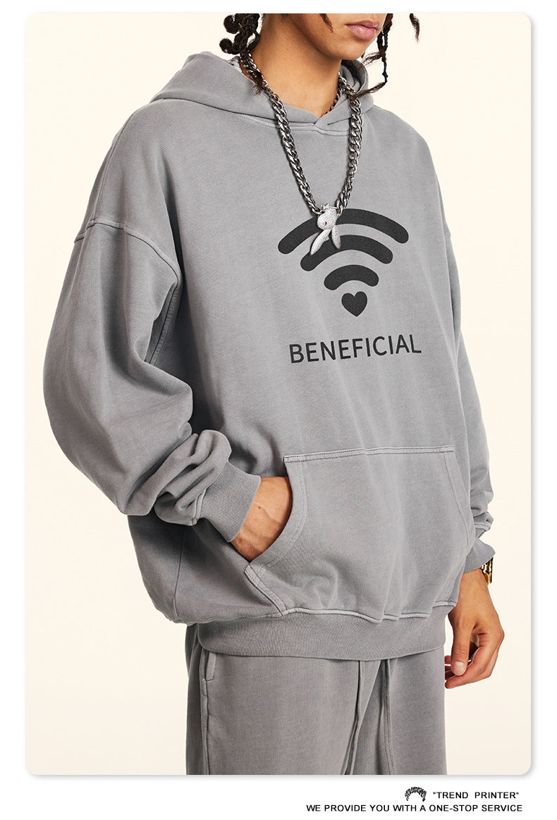 ♛𝔽𝕦𝕤𝕚𝕠𝕟 𝔽𝕠𝕔𝕦𝕤 ♛2025秋冬高磅復古水洗印花帽T 5-67