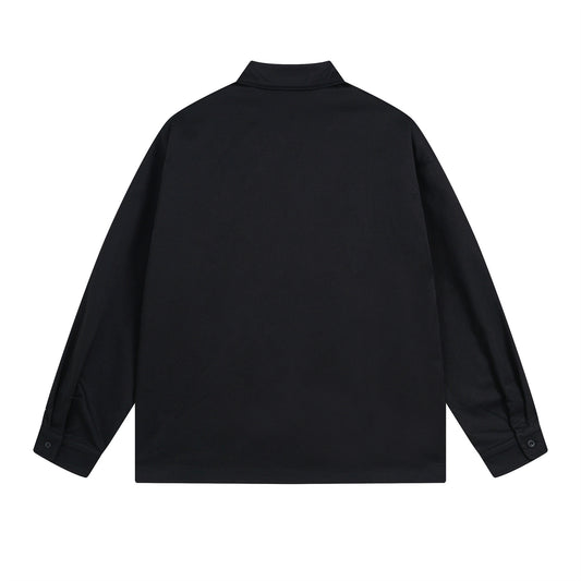 𝔼mbro 𝕊hirt𒉽秋冬長袖復古印花寬鬆襯衫NT-93