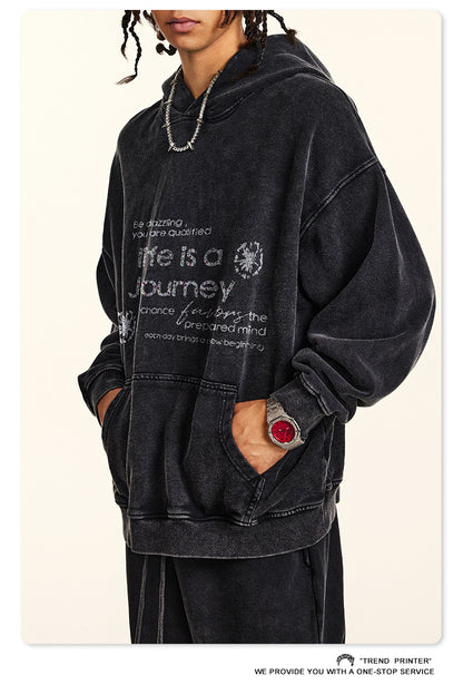 ♛𝔽𝕦𝕤𝕚𝕠𝕟 𝔽𝕠𝕔𝕦𝕤 ♛2025秋冬高磅復古水洗印花帽T 5-62