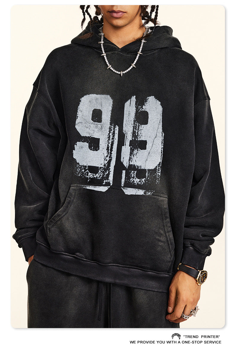 ♛𝔽𝕦𝕤𝕚𝕠𝕟 𝔽𝕠𝕔𝕦𝕤 ♛2025秋冬高磅復古水洗印花大學T B-03