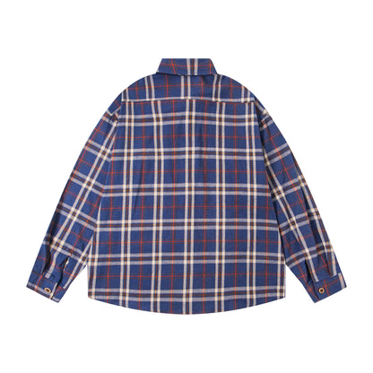 𝔼mbro 𝕊hirt𒉽2025秋冬可愛小狗貼布繡寬鬆衫外套M-02