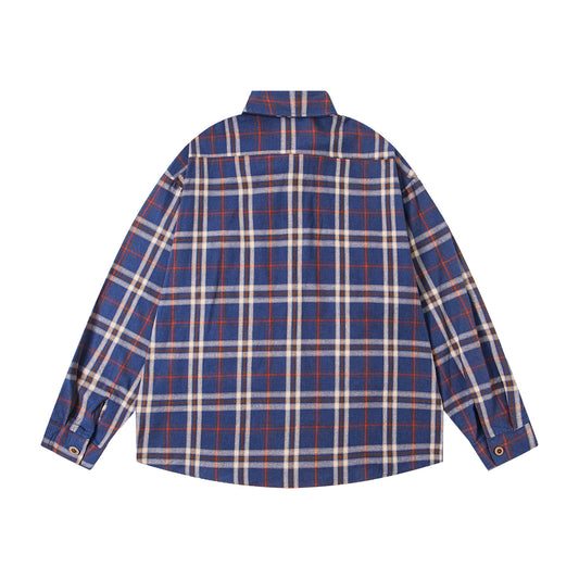 𝔼mbro 𝕊hirt𒉽2025秋冬可愛小狗貼布繡寬鬆衫外套M-02