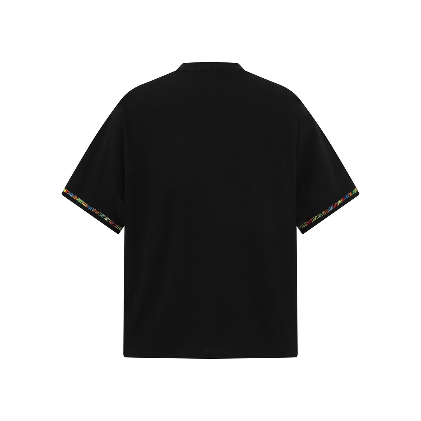 𝕃oose 𝔽it ☞𝟤𝟢𝟤𝟧 ☜領帶系列蠟筆塗鴉圓領寬版上衣A-3