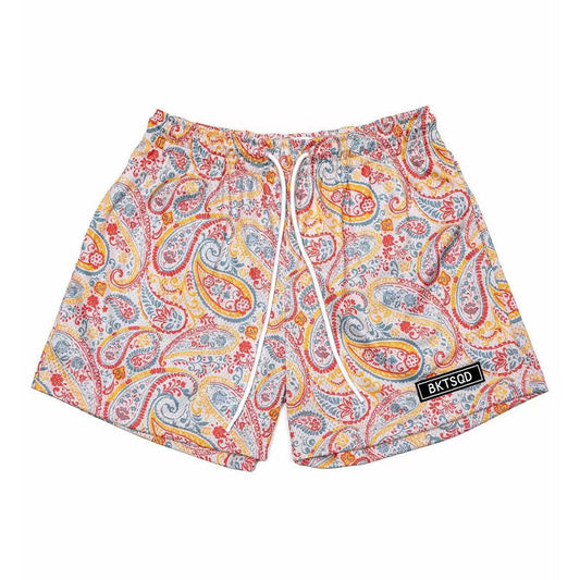 🔆𝔽𝕦𝕤𝕚𝕠𝕟 ☀ 𝔽𝕠𝕔𝕦𝕤 🔆 美式風BKTSQD變形蟲短褲夏季網眼輕薄透氣速乾四分運動跑步球褲