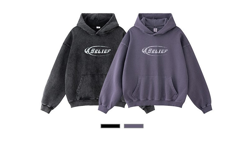 ♛𝔽𝕦𝕤𝕚𝕠𝕟 𝔽𝕠𝕔𝕦𝕤 ♛2025秋冬高磅復古水洗印花帽T 5-88