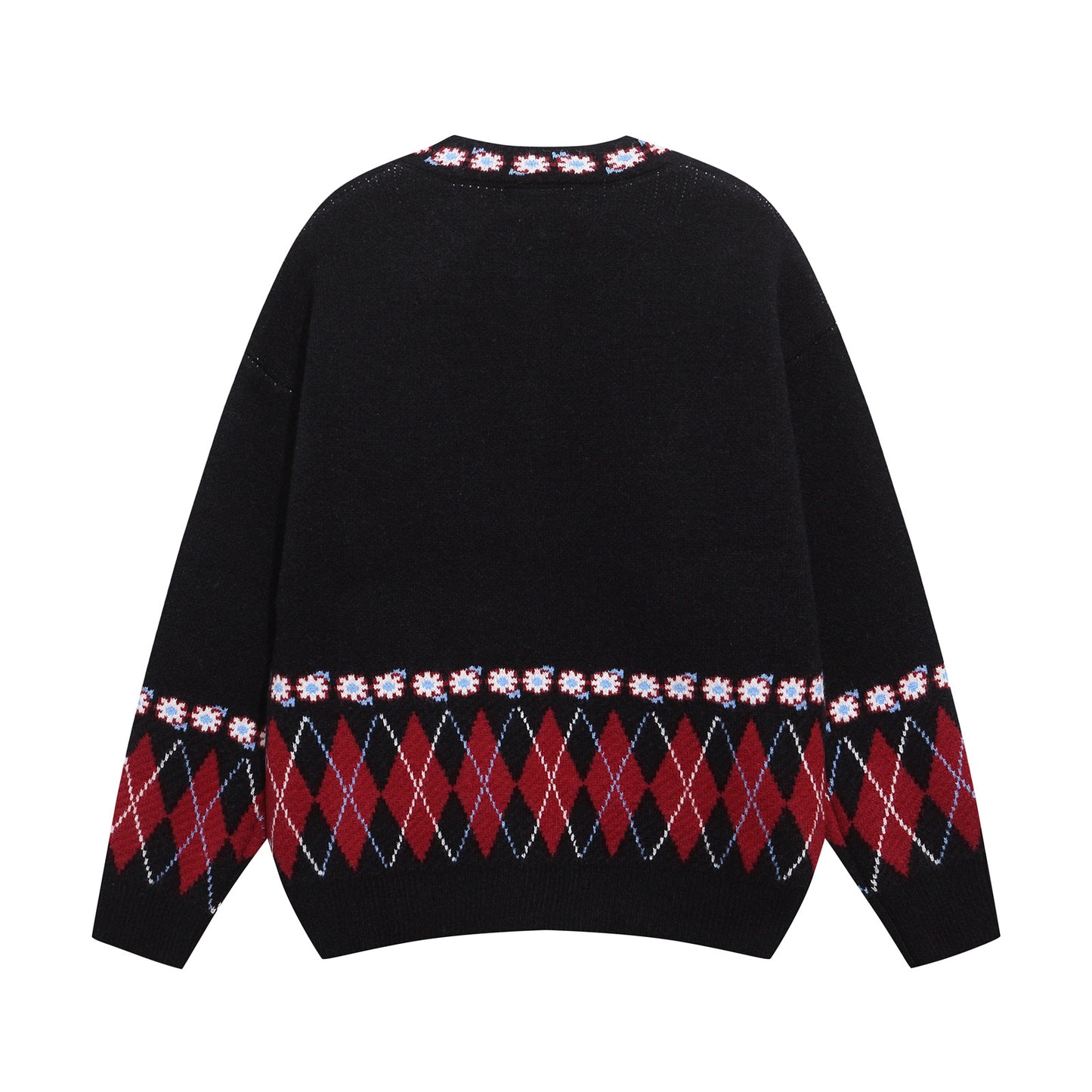 ⓀⓃⒾⓉ𒉽2025秋冬慵懶小貓圓領針織外套 K-02